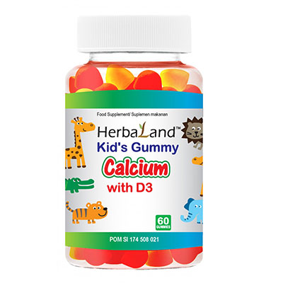 Kids Gummy Calcium With D3 60 Tablet Kunyah