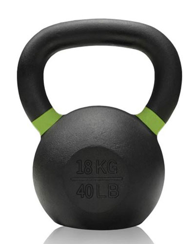 Gravity Cast Iron Kettlebell with color Band 18kg - IR1400