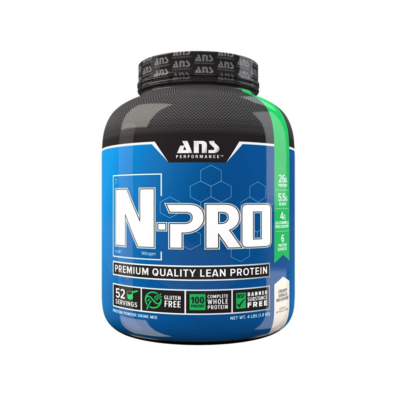 N-Pro 4Lbs Lean Protein Whey 50 Serving Vanilla