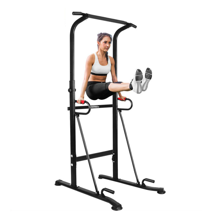 Multi Function Power Tower, Adjustable Height Pull Up Station