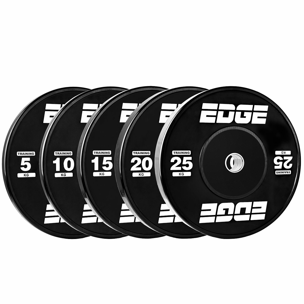 Plate Bumper Black Eco Weightlifting Plate Paird (10Kg x 2)