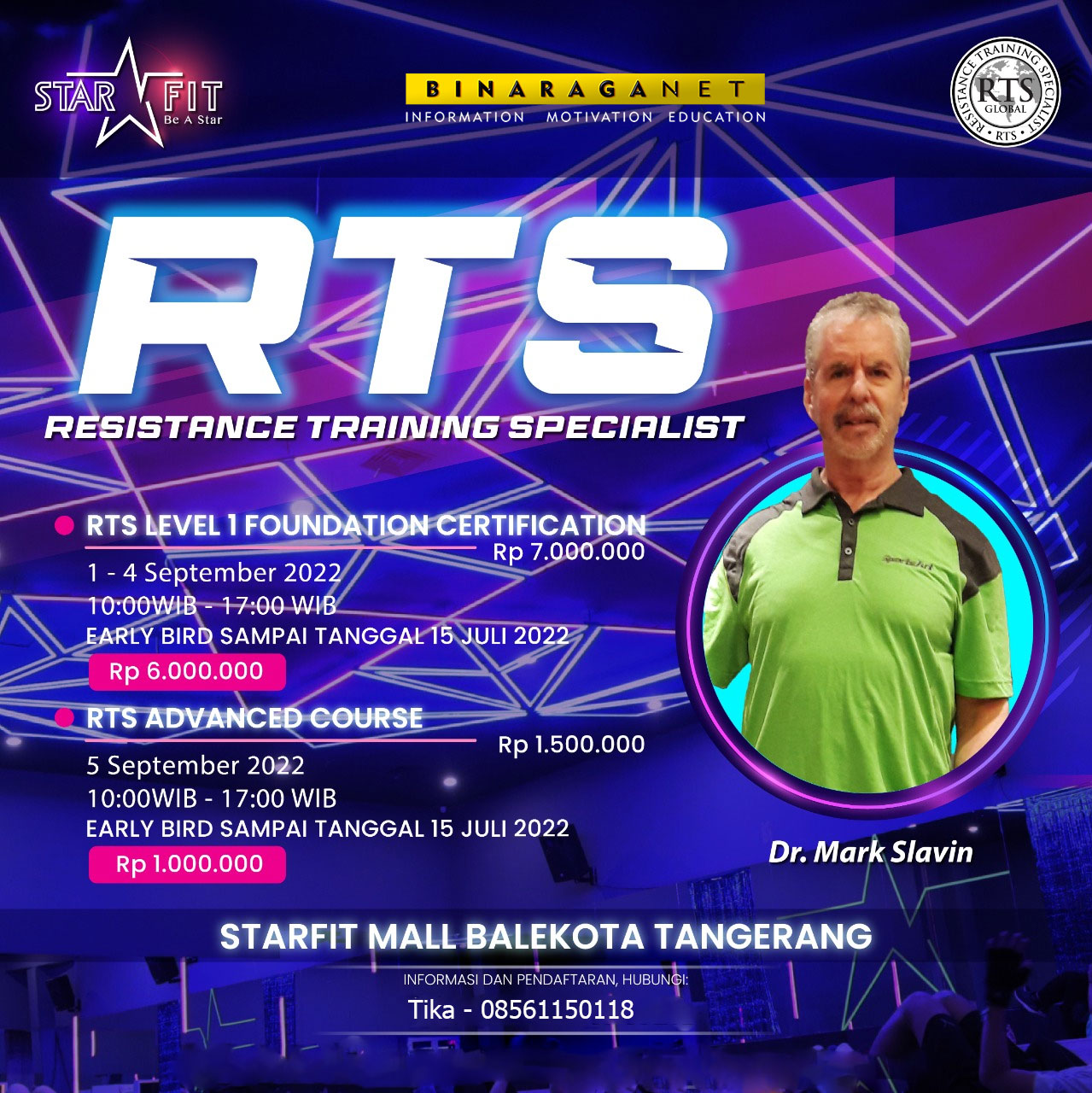 RTS International 1 Day Advanced Course by Dr Mark Slavin