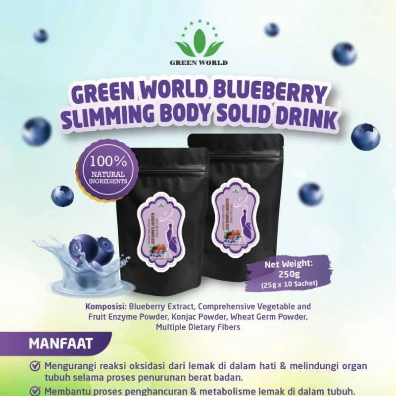 Blueberry Slimming Body @25g x 10 Sachet