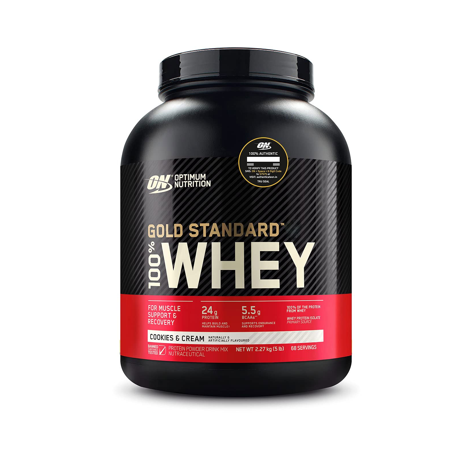 Gold Standard 100% Whey Protein 5Lbs Cookies n Cream