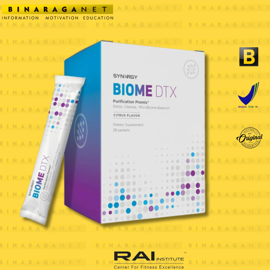 Synergy BiomeDTX - Suplemen Kesehatan ampuh membersihkan racun tubuh